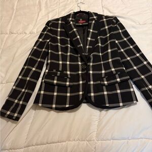 Tailored Windowpane Blazer | Spring Workwear | Size 6